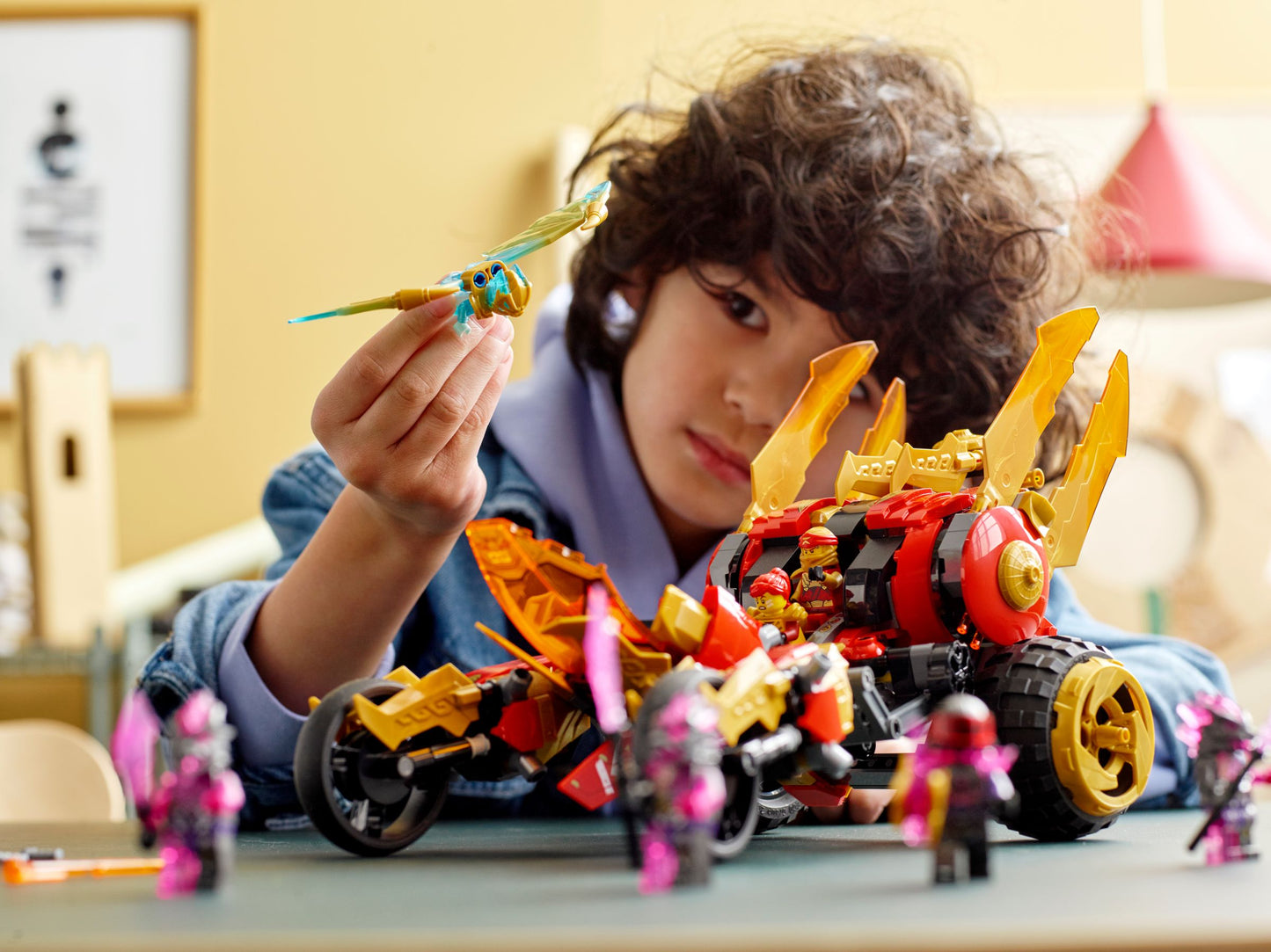 LEGO® Ninjago 71773 Le tout-terrain dragon d'or de Kai