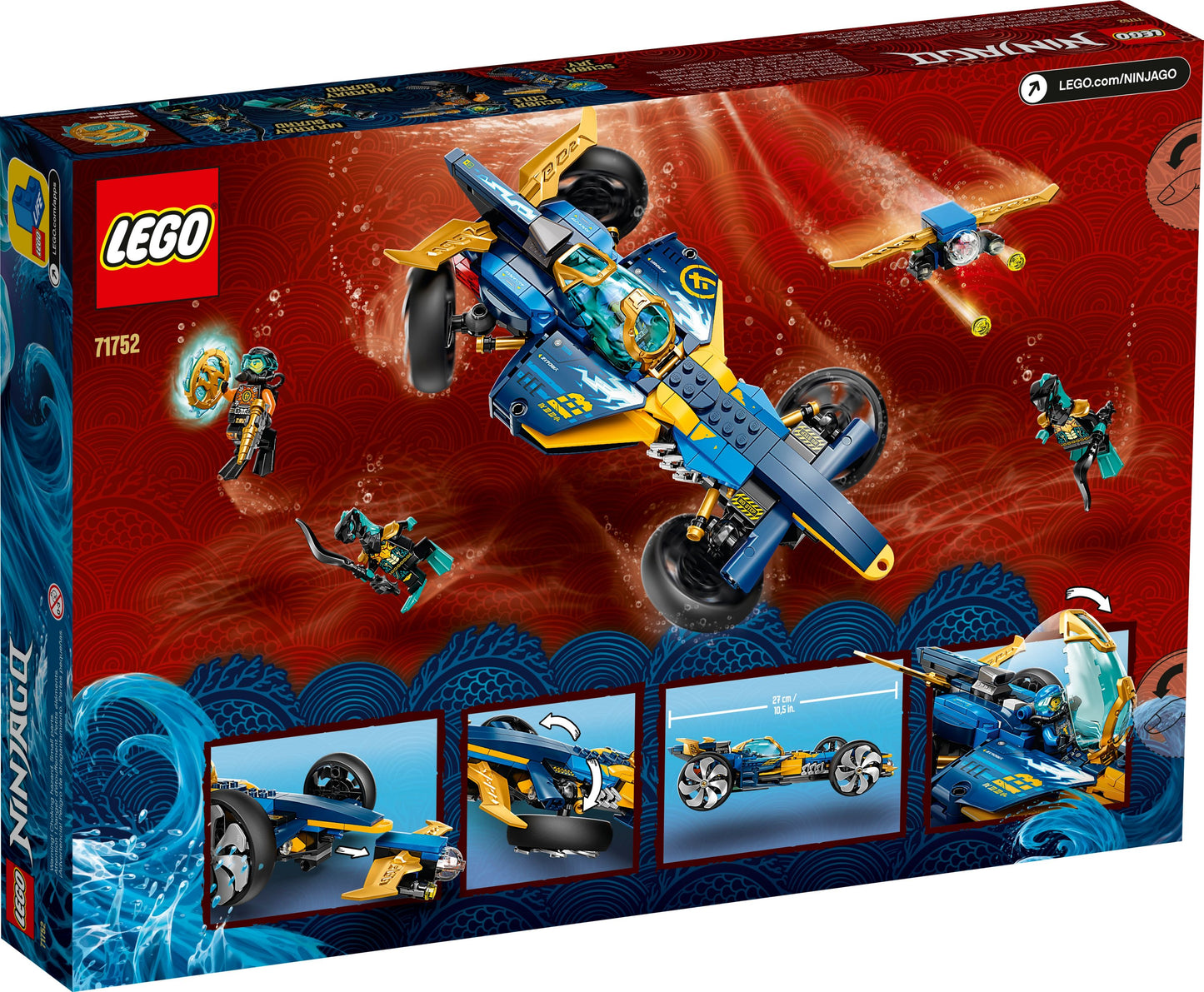 LEGO® Ninjago 71752 Le bolide ninja sous-marine