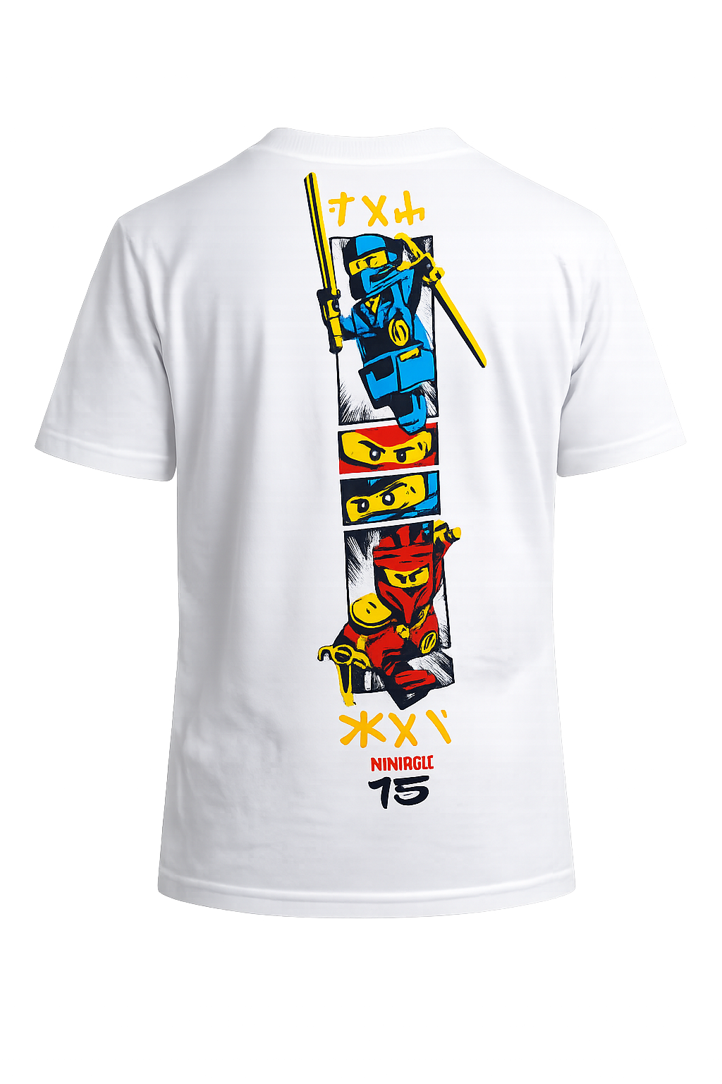 T-shirt Ninjago blanc, enfants
