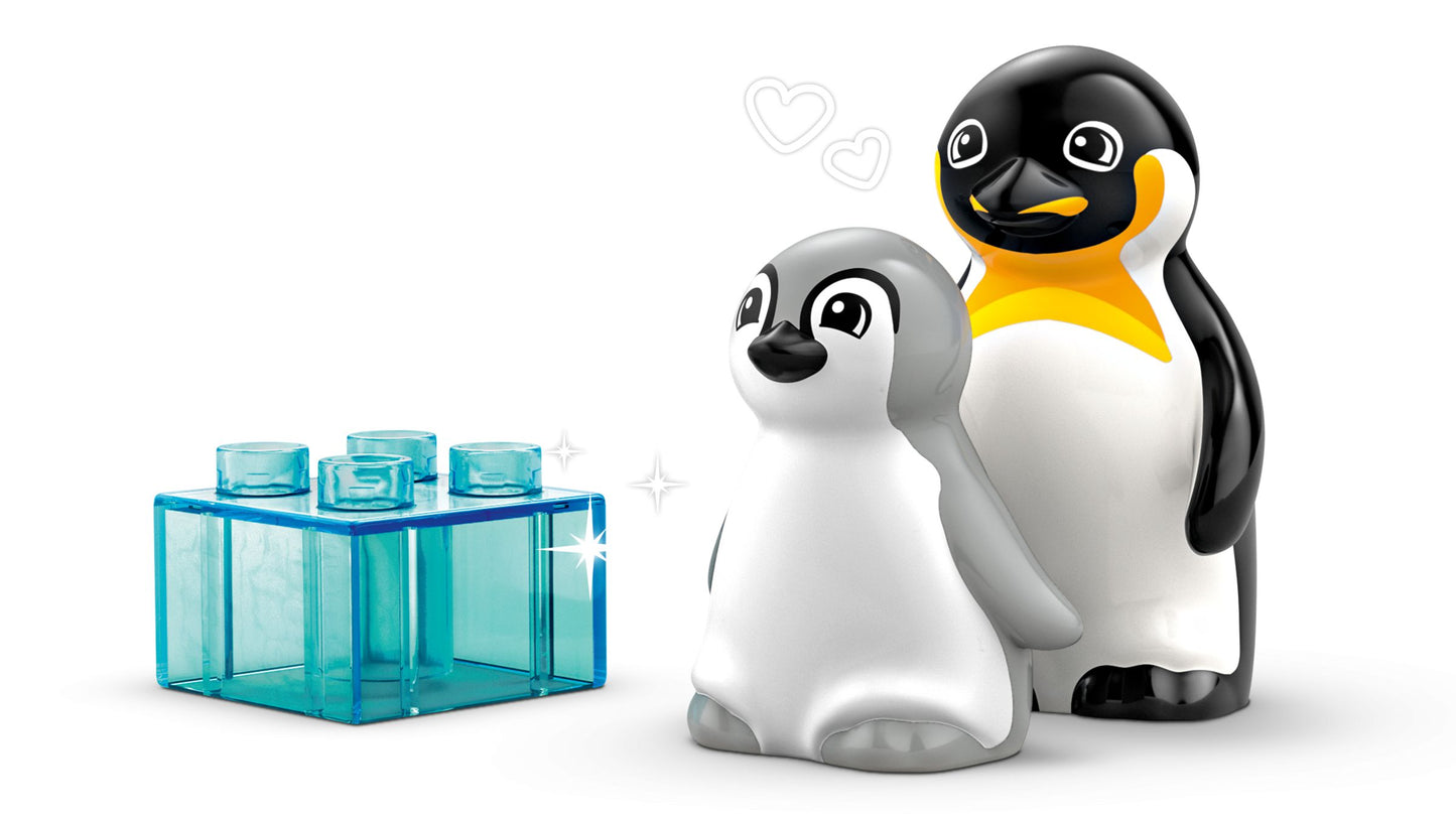 LEGO® Duplo 10442 Familles d'animaux sauvages : pingouins et lions