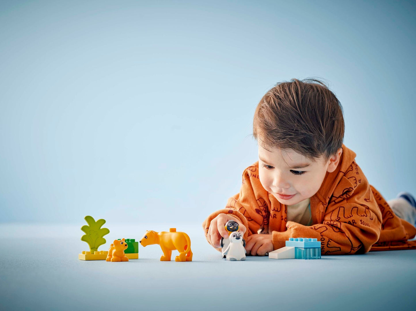 LEGO® Duplo 10442 Familles d'animaux sauvages : pingouins et lions