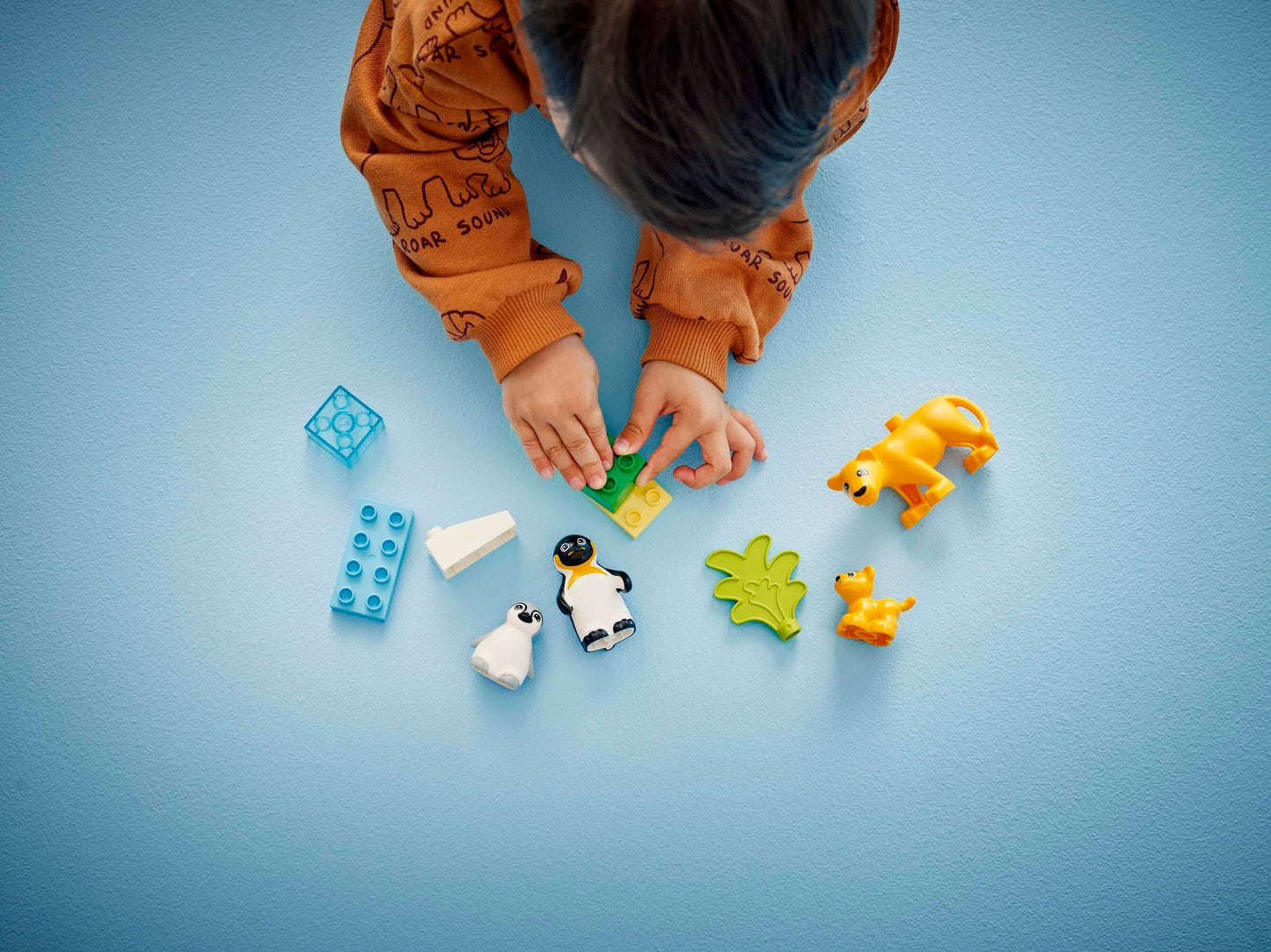 LEGO® Duplo 10442 Familles d'animaux sauvages : pingouins et lions