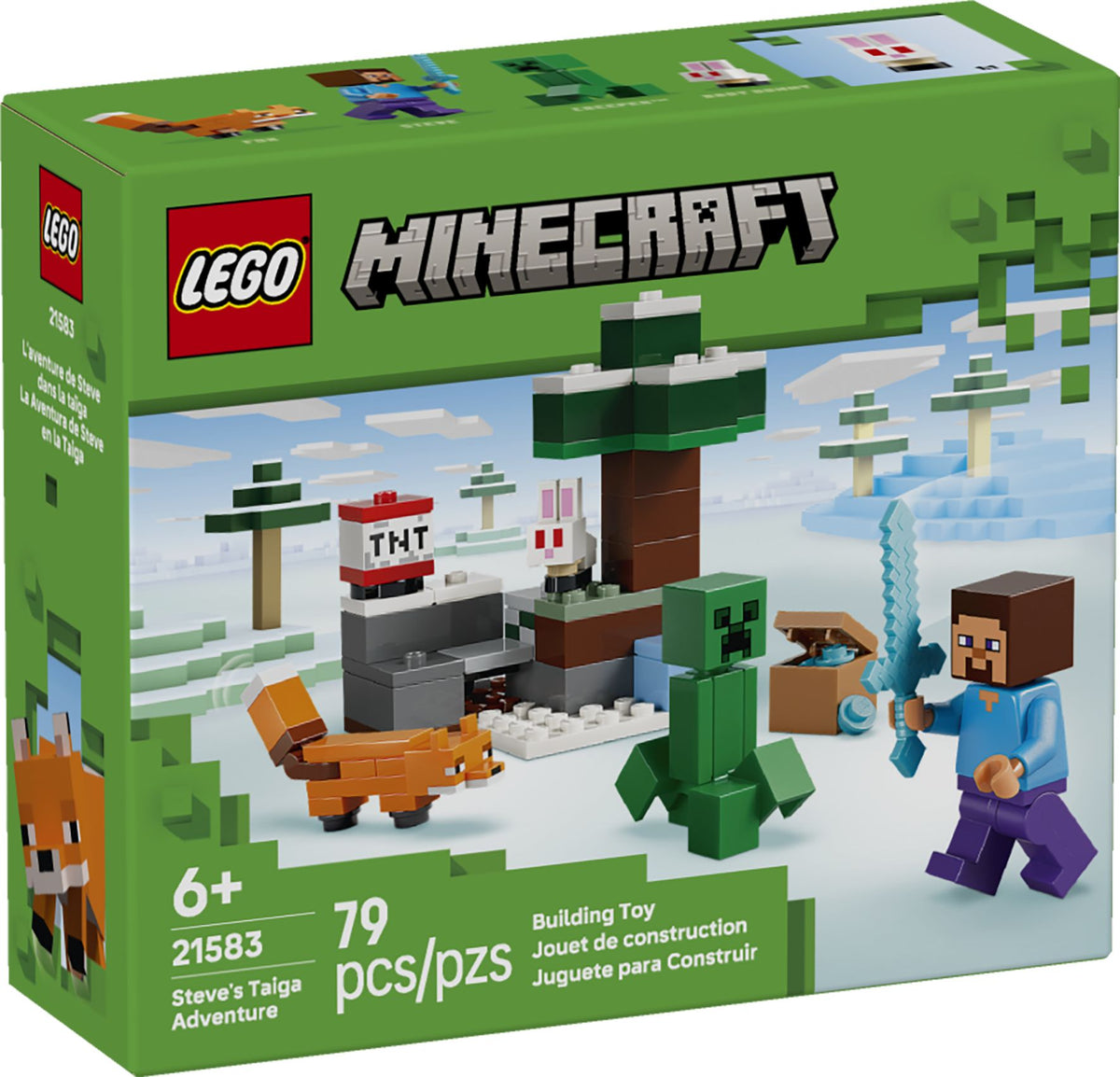 LEGO® Minecraft 21583 Les Aventures de Steve dans la taïga