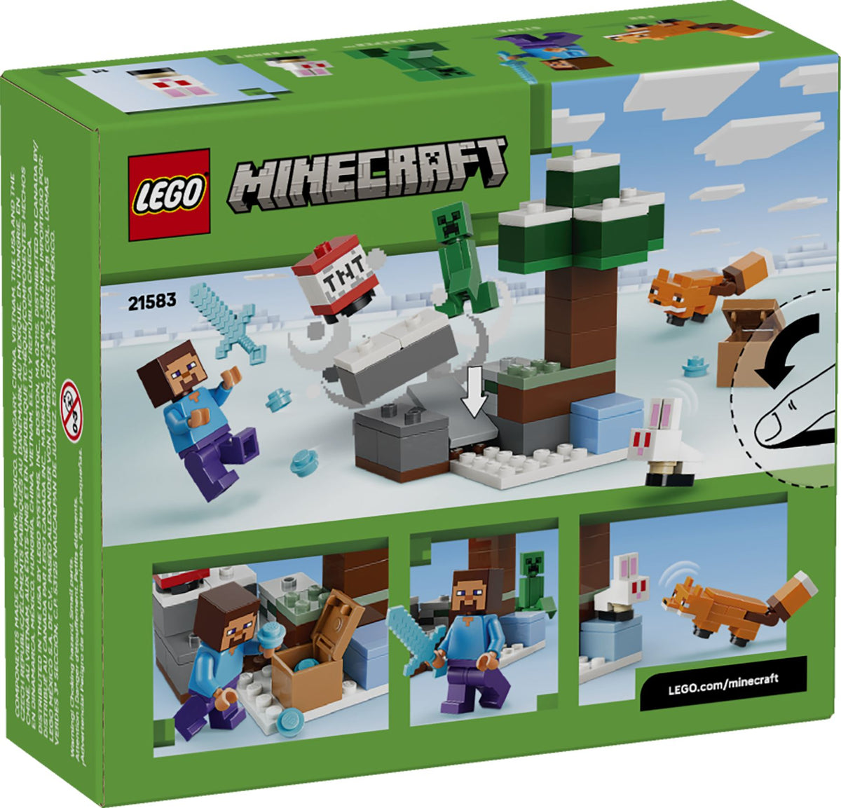LEGO® Minecraft 21583 Les Aventures de Steve dans la taïga