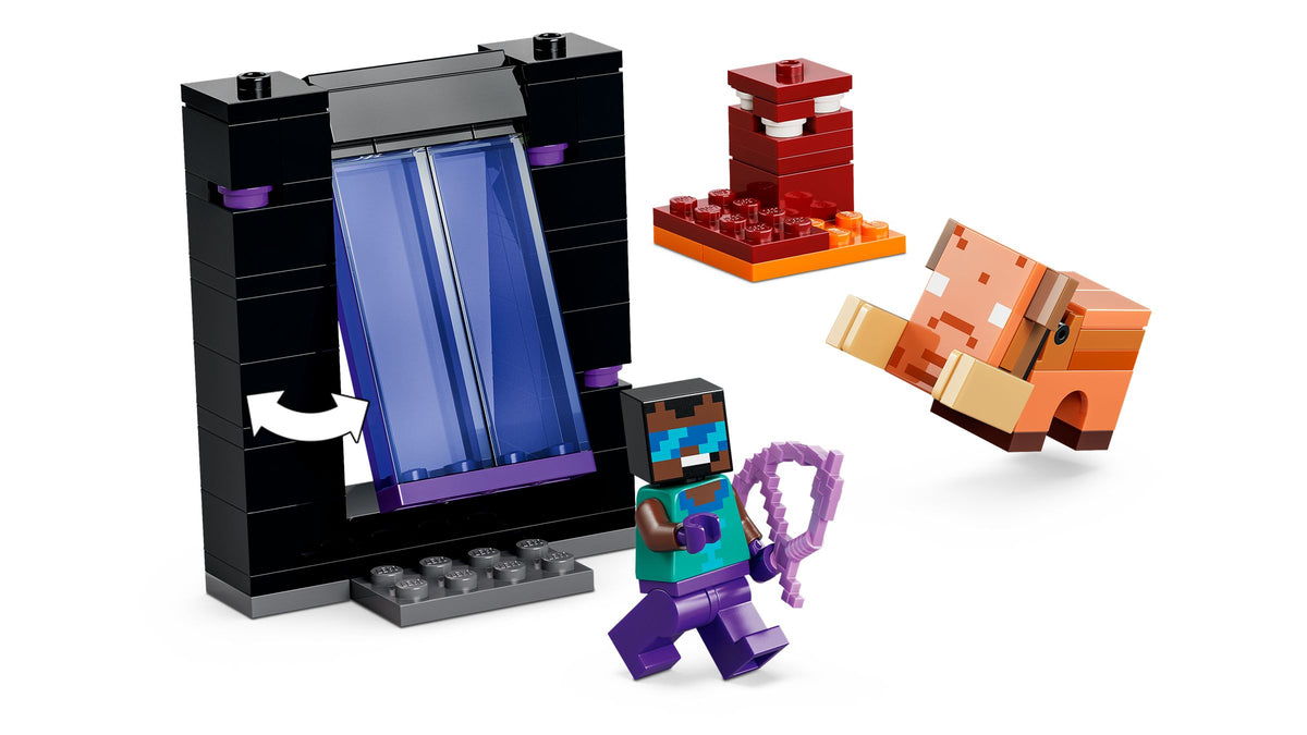 LEGO® Minecraft 21584 Voyage à travers les Portails du Nether et de l'Ender