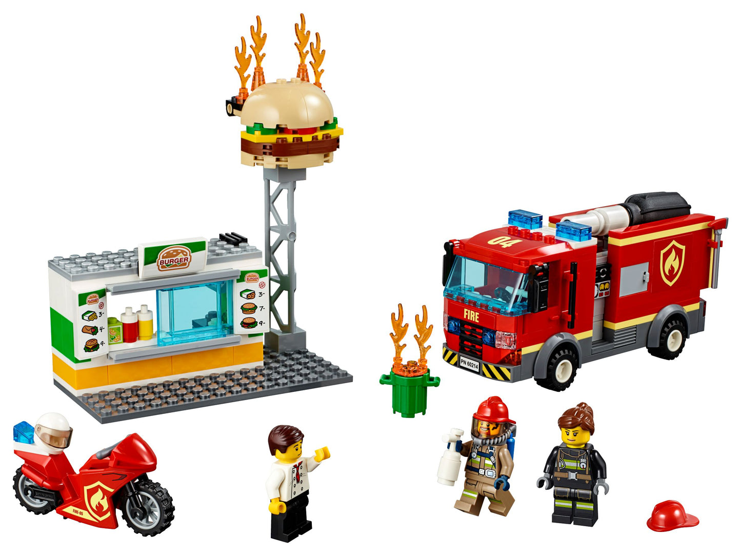 LEGO® City 60214 L'intervention des pompiers au restaurant de hamburgers