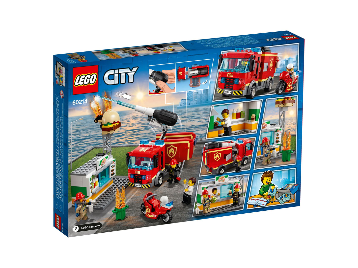 LEGO® City 60214 L'intervention des pompiers au restaurant de hamburgers