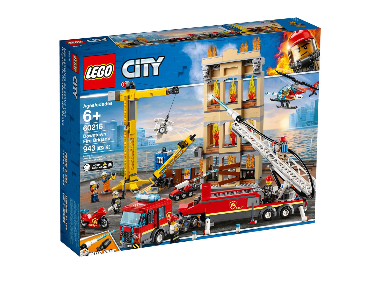 LEGO® City 60216 Les pompiers du centre-ville