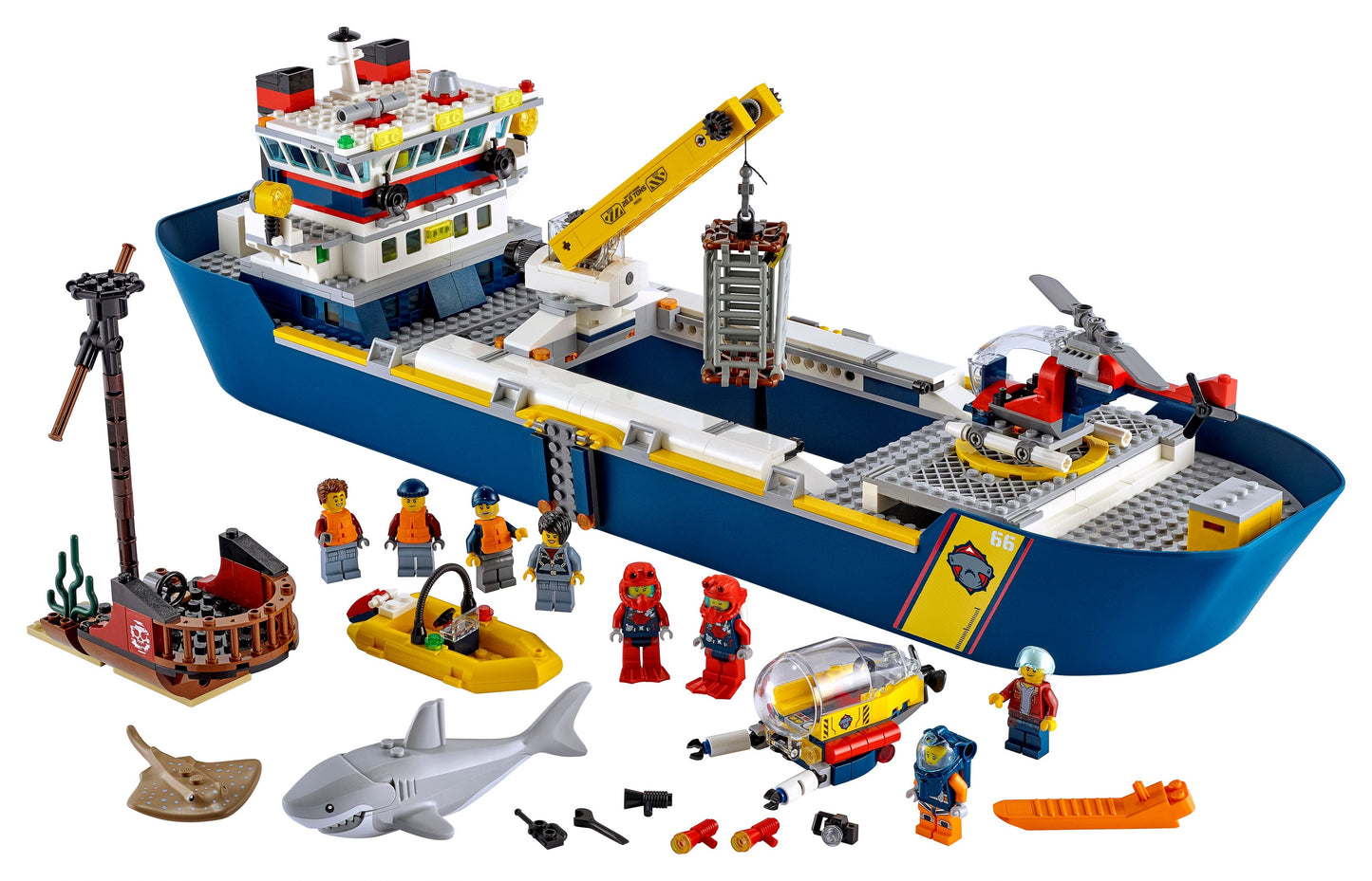 LEGO® City 60266 Le bateau d'exploration océanique