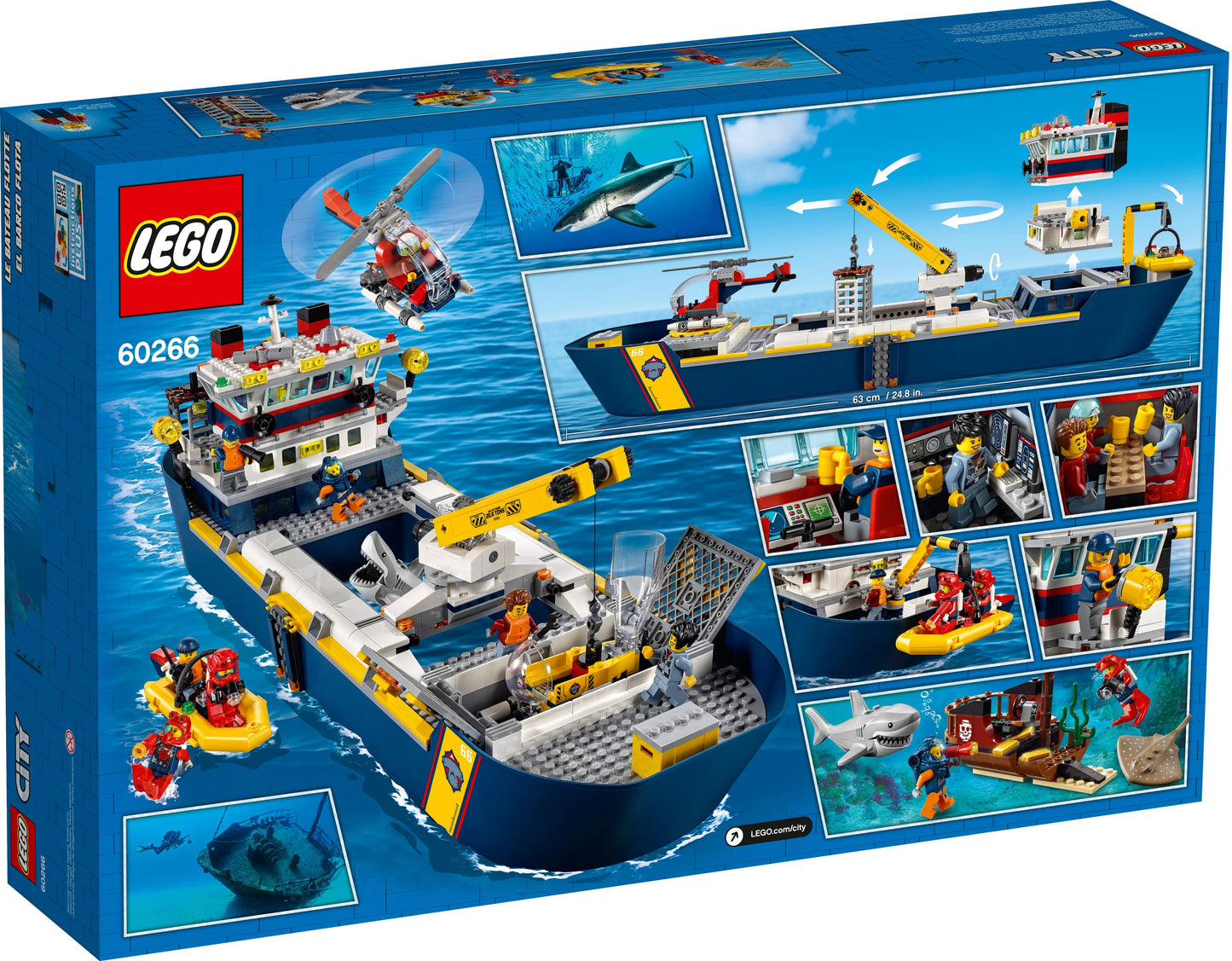 LEGO® City 60266 Le bateau d'exploration océanique