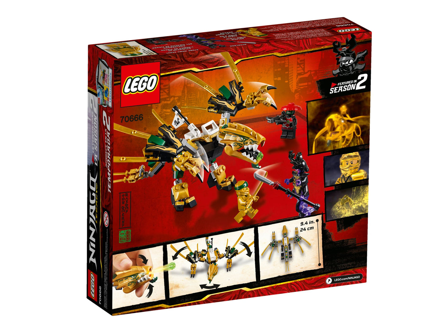 LEGO® Ninjago 70666 Le dragon d'or