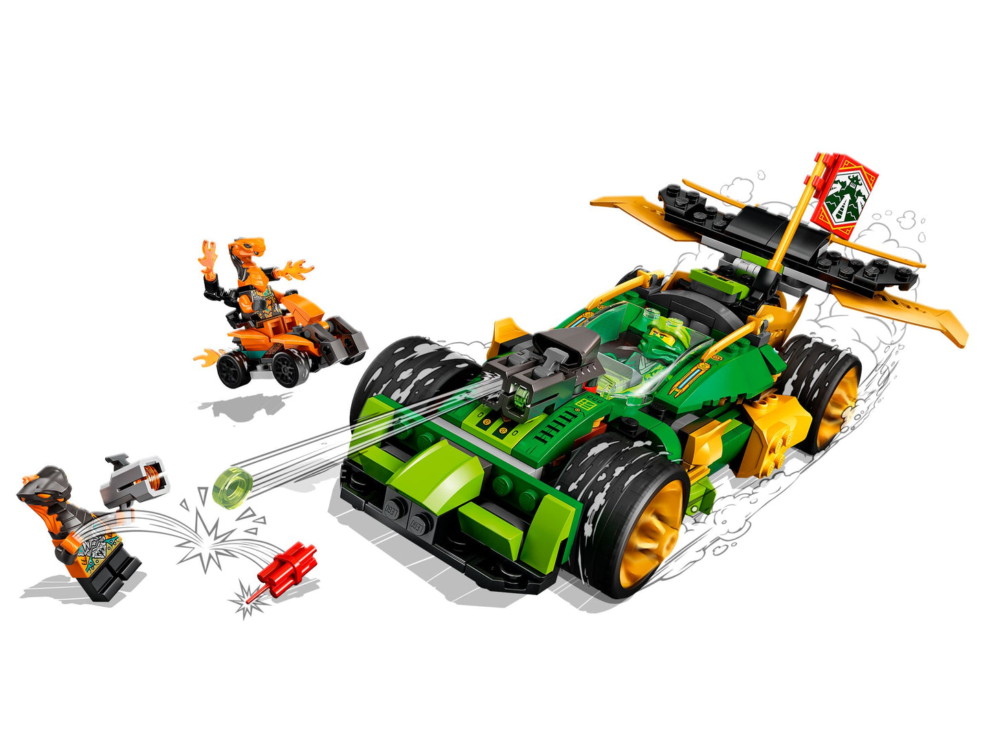 LEGO® Ninjago 71763 La voiture de course de Lloyd