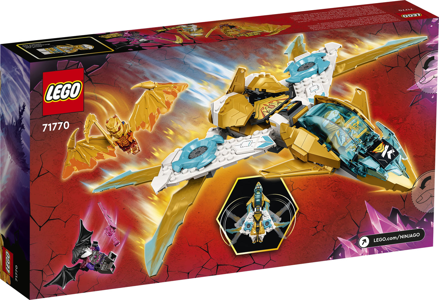 LEGO® Ninjago 71770 L'avion dragon d'or de Zane