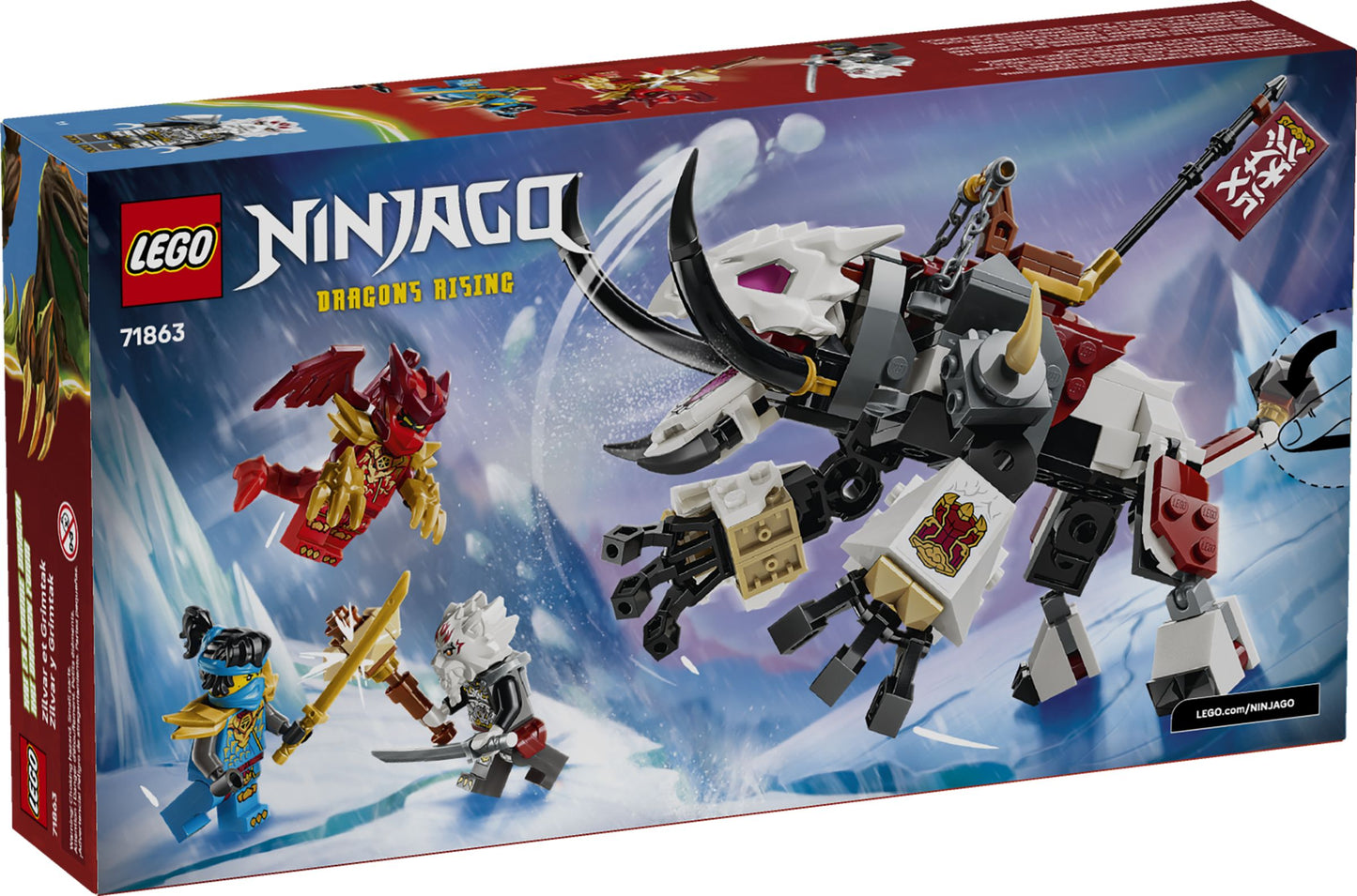 LEGO® Ninjago 71863 Zilvar et Grimtak la bête draconique