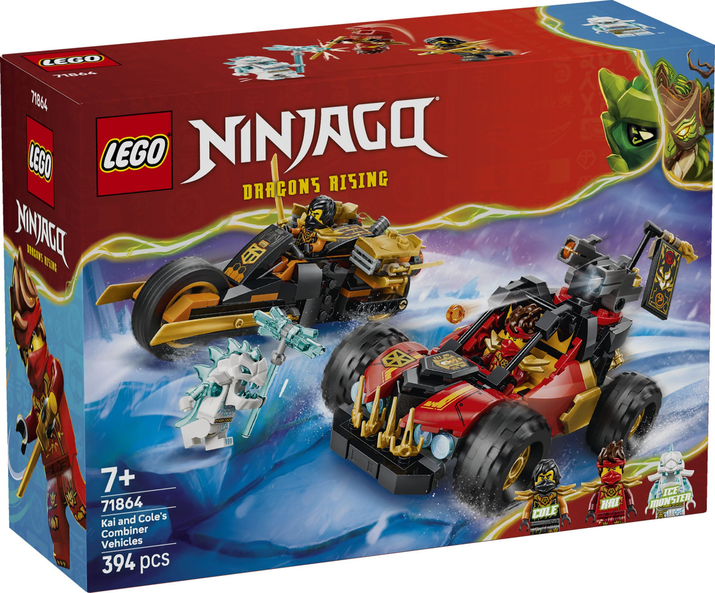 LEGO® Ninjago 71864 Véhicules combinables de Kai et Cole