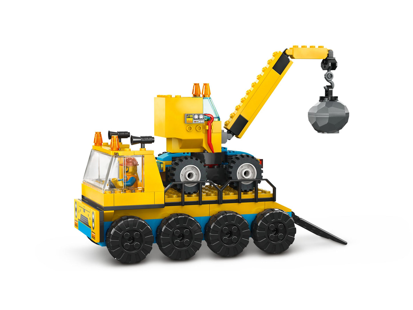 LEGO® City 60391 Les Camions de Chantier et la Grue à Boule de Démolition