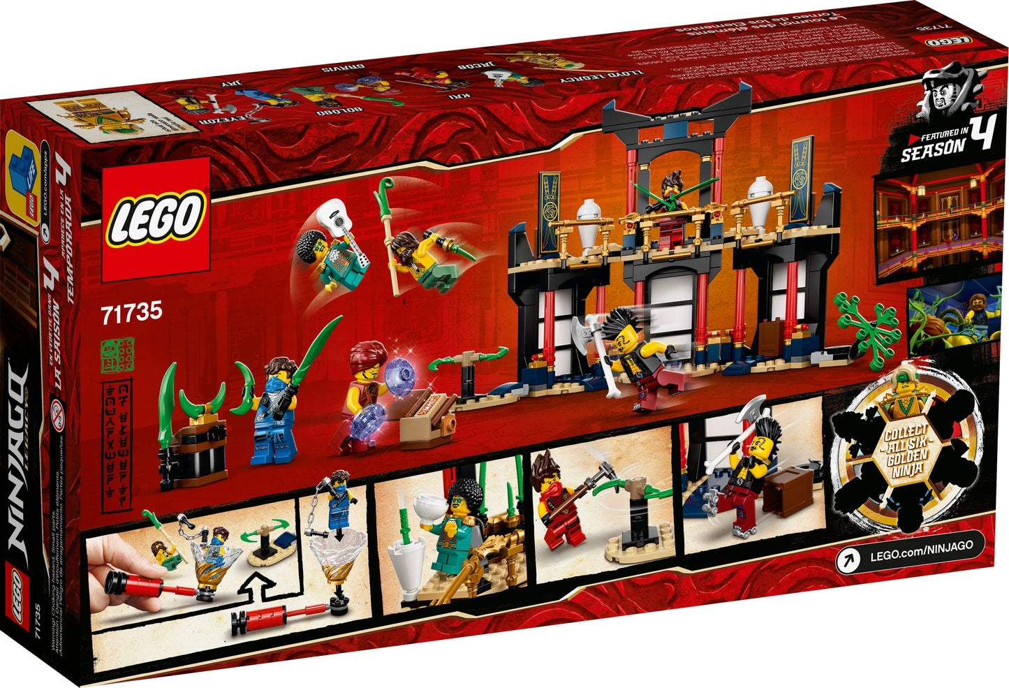 LEGO® Ninjago 71735 Le tournoi des éléments