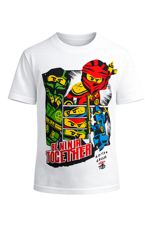 T-shirt Ninjago blanc, enfants